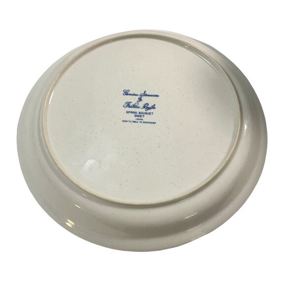 Fashion Royale Platter Spring Bouquet 12" Plate Round Genuine Stoneware VTG - Picture 3 of 5